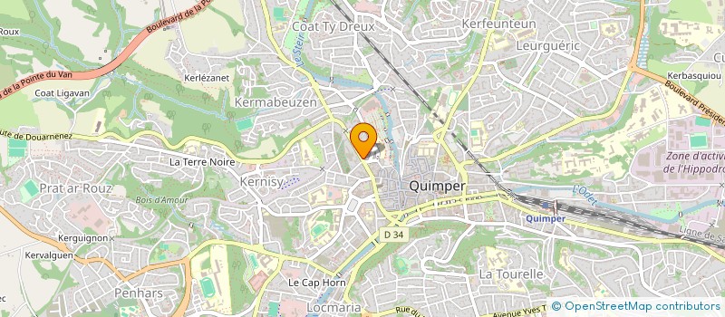 localisation de l'entreprise MONSIEUR COSMA LE TORC'H  QUIMPER