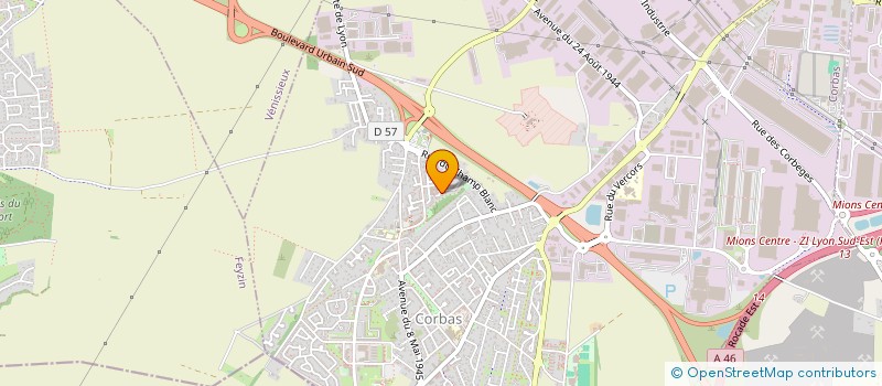 localisation de l'entreprise MONSIEUR COSMIN BADEANU à CORBAS