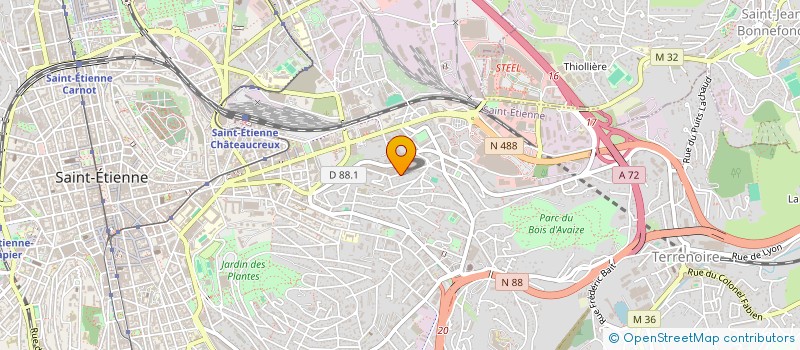 localisation de l'entreprise MONSIEUR COSMIN COVACI  SAINT-ETIENNE