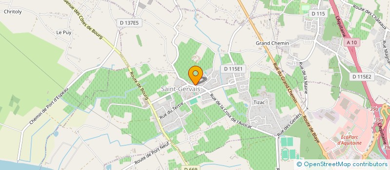 localisation de l'entreprise MONSIEUR COSMIN STOICA  SAINT-GERVAIS