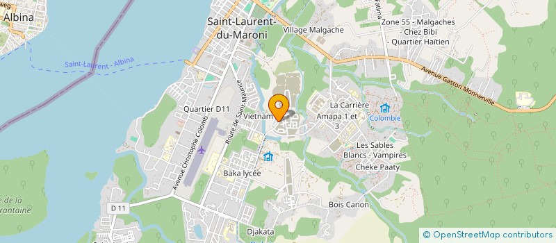 localisation de l'entreprise MONSIEUR COSTA PONGO à SAINT-LAURENT-DU-MARONI