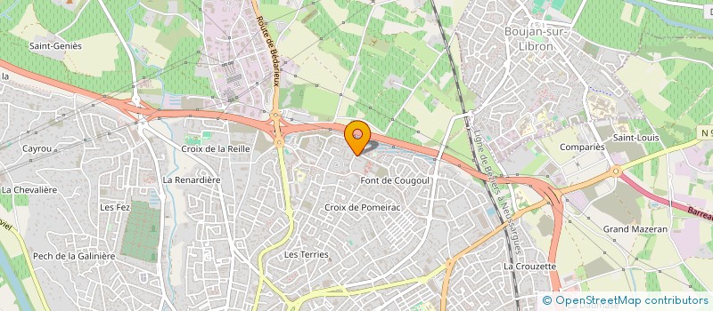 localisation de l'entreprise MONSIEUR COSTEL CAPVERDE  BEZIERS