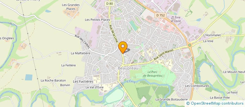 localisation de l'entreprise MONSIEUR COSTEL POENARU à BEAUPREAU-EN-MAUGES