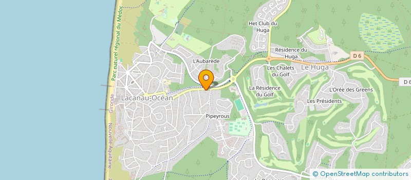 localisation de l'entreprise MONSIEUR COTTIN FREDERIC  LACANAU