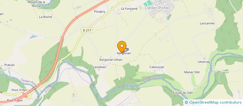 localisation de l'entreprise MONSIEUR COUANA CROMBEZ à CLEDEN-POHER