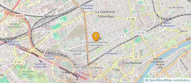 localisation de l'entreprise MONSIEUR COURBEVOIE GUY à COURBEVOIE
