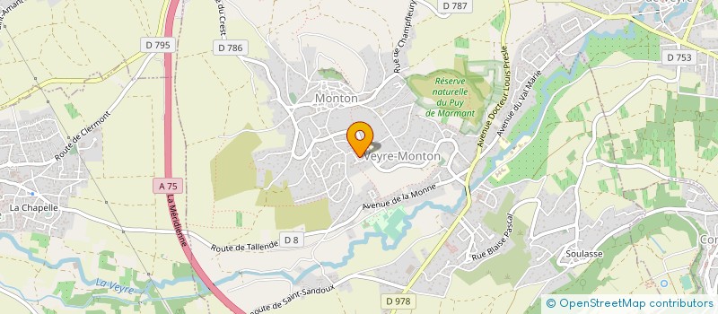 localisation de l'entreprise MONSIEUR COURSES à VEYRE-MONTON