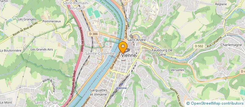 localisation de l'entreprise MONSIEUR COUSTEAU BERNARD à VIENNE