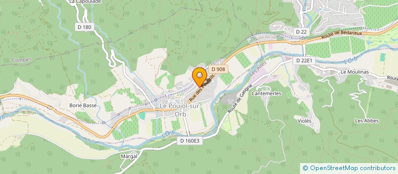 localisation de l'entreprise MONSIEUR CRAIG BOWLES  LE POUJOL-SUR-ORB