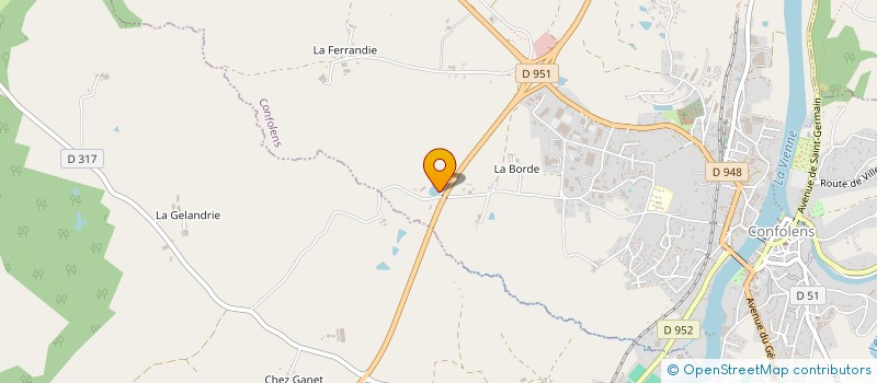 localisation de l'entreprise MONSIEUR CRAIG OLLERENSHAW  CONFOLENS