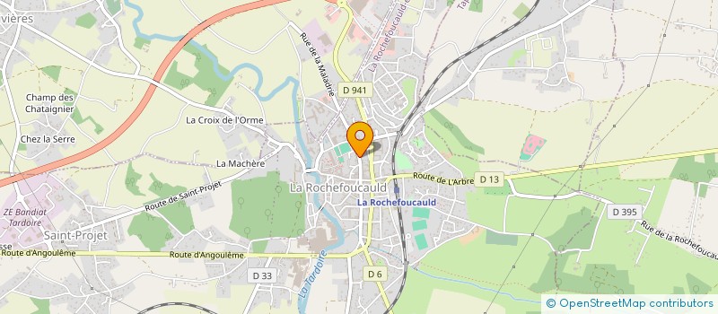 localisation de l'entreprise MONSIEUR CREPIN DAMIN H BAVIER à LA ROCHEFOUCAULD-EN-ANGOUMOIS