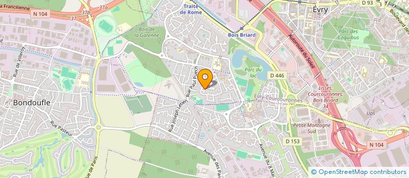 localisation de l'entreprise MONSIEUR CREPIN KOKO à EVRY-COURCOURONNES