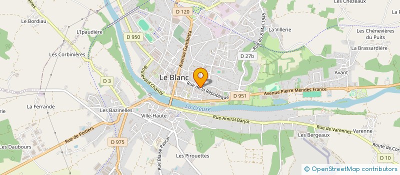 localisation de l'entreprise MONSIEUR CREPIN MVOULA à LE BLANC