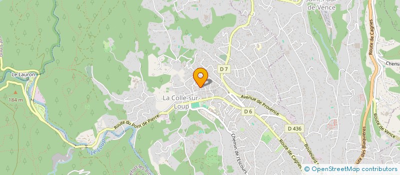 localisation de l'entreprise MONSIEUR CRESPIN HOUNWANOU  LA COLLE-SUR-LOUP