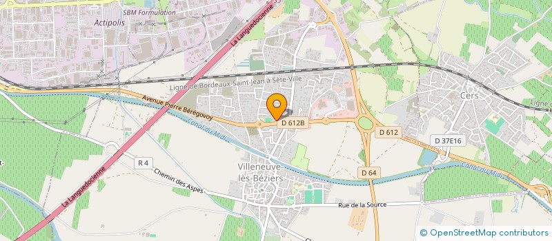 localisation de l'entreprise MONSIEUR CRISTIAN BALDA ASTARGO à VILLENEUVE-LES-BEZIERS