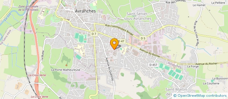 localisation de l'entreprise MONSIEUR CRISTIAN BARBIERI  AVRANCHES