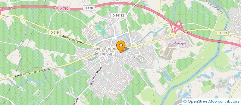 localisation de l'entreprise MONSIEUR CRISTIAN BOSIO  SAINT-ANDRE-DE-SANGONIS