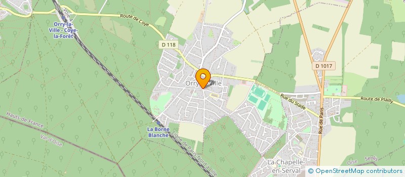 localisation de l'entreprise MONSIEUR CRISTIAN DE CARVALHO ROCHA  ORRY-LA-VILLE