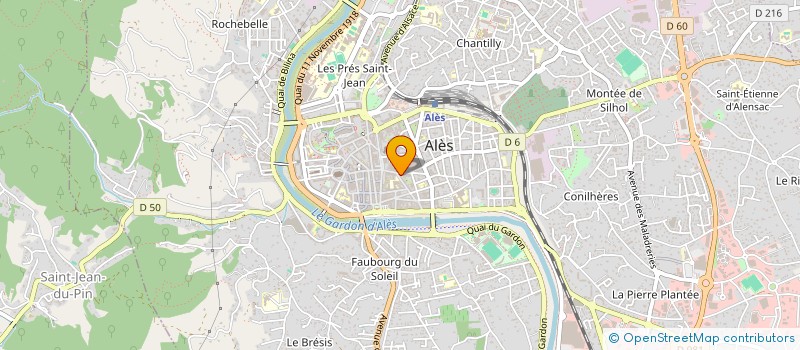 localisation de l'entreprise MONSIEUR CRISTIAN DELAMARE  ALES