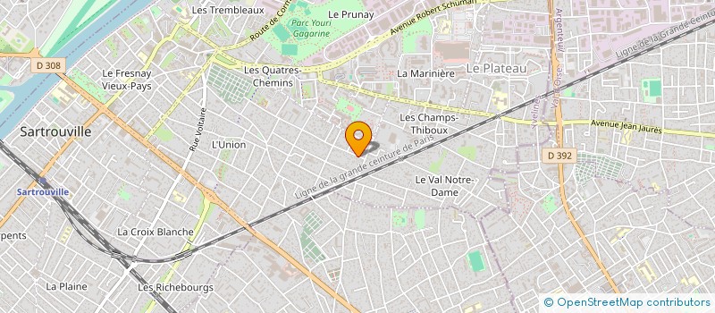 localisation de l'entreprise MONSIEUR CRISTIAN EDUARDO SOARES à SARTROUVILLE