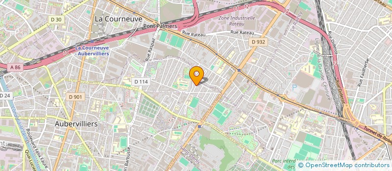 localisation de l'entreprise MONSIEUR CRISTIAN GUTU  AUBERVILLIERS