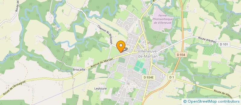 localisation de l'entreprise MONSIEUR CRISTIAN HOURCADE  VILLENEUVE-DE-MARSAN