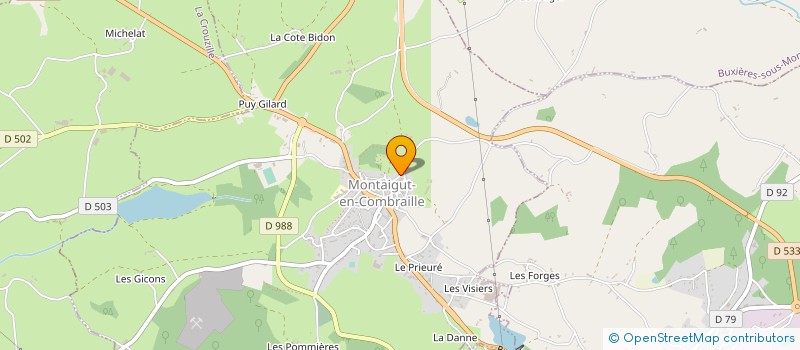localisation de l'entreprise MONSIEUR CRISTIAN LORAND GONCZI  MONTAIGUT-EN-COMBRAILLE