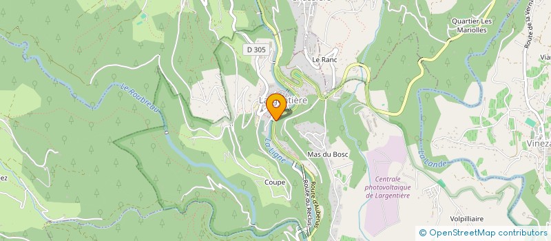 localisation de l'entreprise MONSIEUR CRISTIAN MIHAILA  LARGENTIERE