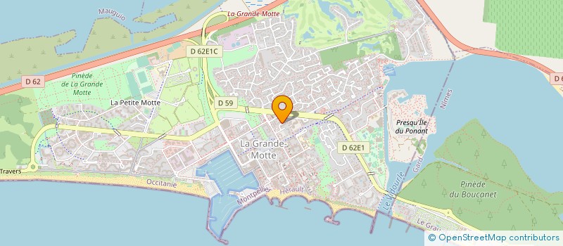 localisation de l'entreprise MONSIEUR CRISTIAN PLAVOSIN  LA GRANDE-MOTTE