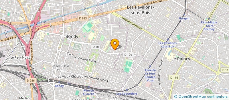 localisation de l'entreprise MONSIEUR CRISTIAN PRAPORSCIC  BONDY