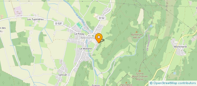 localisation de l'entreprise MONSIEUR CRISTIAN TROHIN  MEILLONNAS