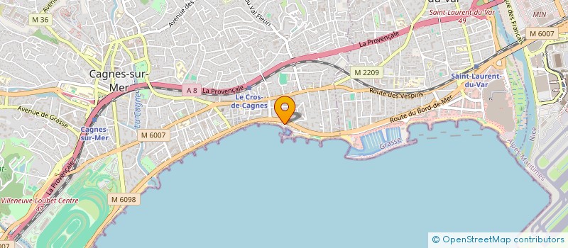 localisation de l'entreprise MONSIEUR CRISTIANO DE LUCA à CAGNES-SUR-MER