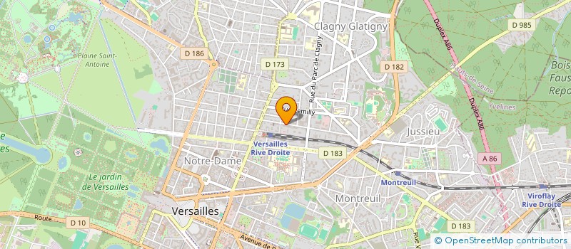 localisation de l'entreprise MONSIEUR CRISTIANO PEREIRA à VERSAILLES