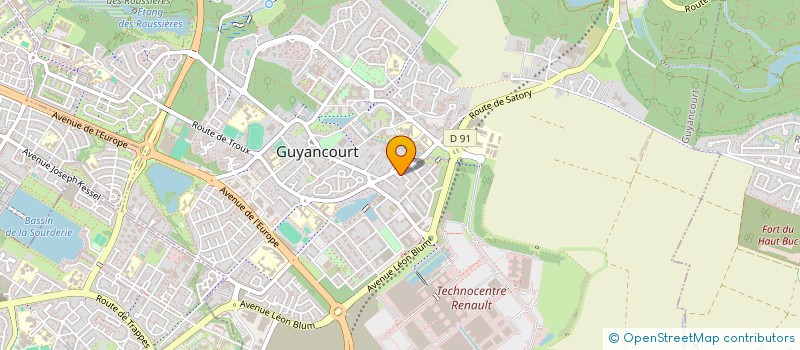 localisation de l'entreprise MONSIEUR CRISTINA CALMACOV  GUYANCOURT