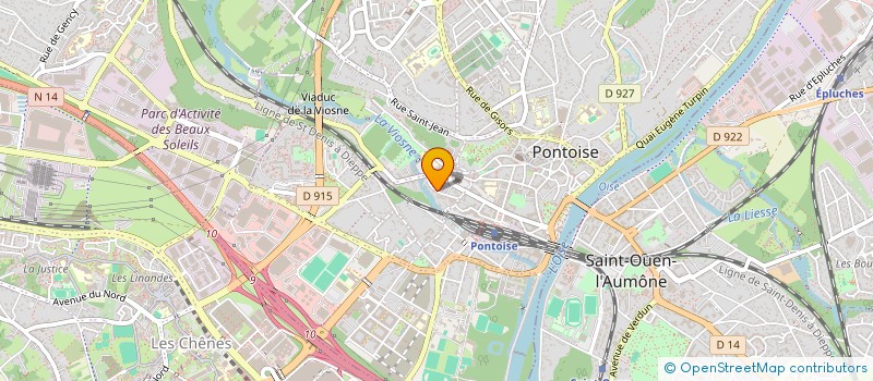 localisation de l'entreprise MONSIEUR CRISTINEL ALEXA  SAINT-OUEN-L'AUMONE