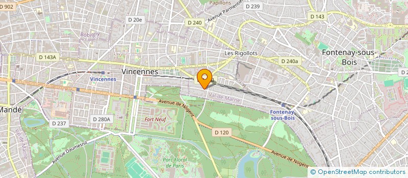 localisation de l'entreprise MONSIEUR CRISTINEL SOARE à FONTENAY-SOUS-BOIS