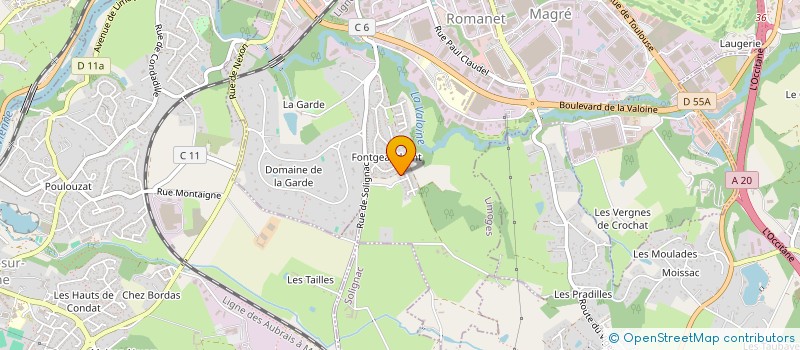 localisation de l'entreprise MONSIEUR CRISTOBAL ARSENIO CONTRERA GONZALEZ à LIMOGES