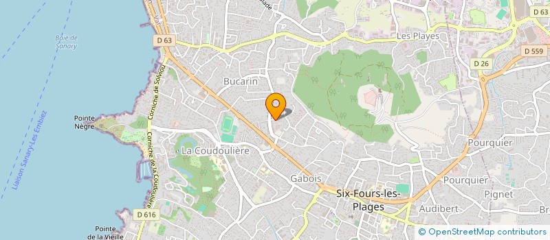 localisation de l'entreprise MONSIEUR CRISTOPHE BERTAUX à SIX-FOURS-LES-PLAGES