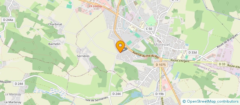 localisation de l'entreprise MONSIEUR CRISTOPHE FANTONI  MORESTEL