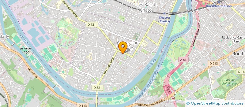 localisation de l'entreprise MONSIEUR CROISSY-SUR-SEINE MEUNIER  CROISSY-SUR-SEINE