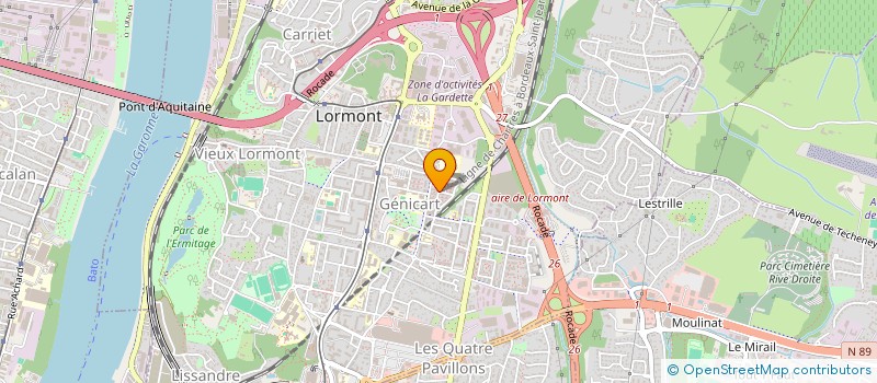 localisation de l'entreprise MONSIEUR CRUZ YOULOU  LORMONT