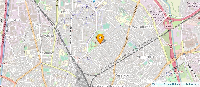 localisation de l'entreprise MONSIEUR CRYSTEL CAZAUX  TOULOUSE