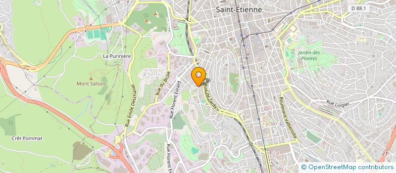 localisation de l'entreprise MONSIEUR CUILLAUIE HANTRAND  SAINT-ETIENNE