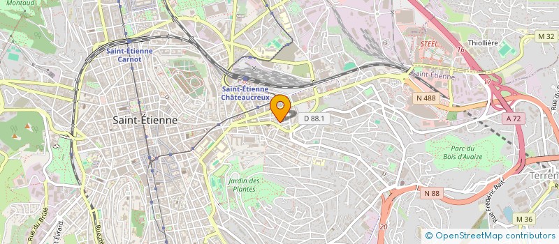 localisation de l'entreprise MONSIEUR CUMA ALAV  SAINT-ETIENNE