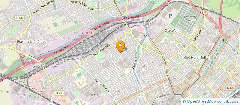 localisation de l'entreprise MONSIEUR CUMA AVCI  MULHOUSE