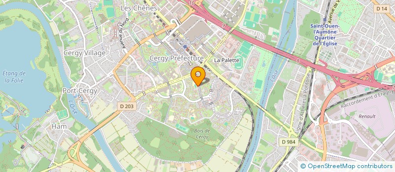 localisation de l'entreprise MONSIEUR CURSLEY RANGOO  CERGY