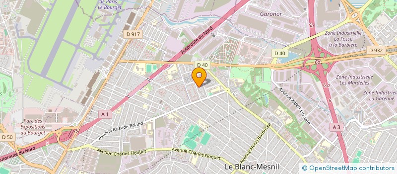 localisation de l'entreprise MONSIEUR CURTIS COLMAR à LE BLANC-MESNIL