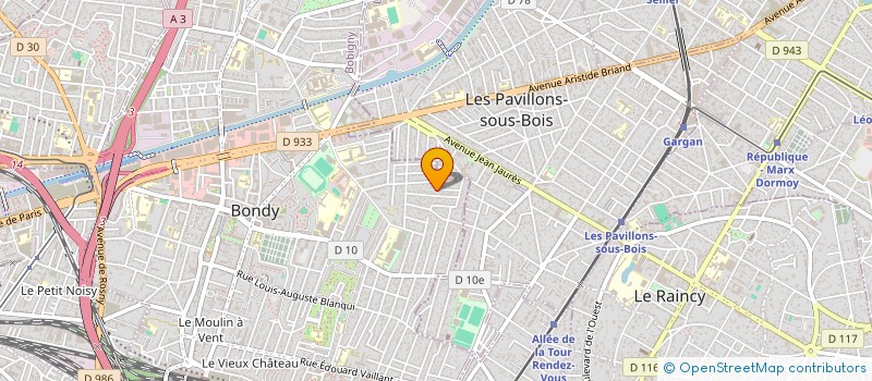 localisation de l'entreprise MONSIEUR CURTIS DORQUELLE  BONDY