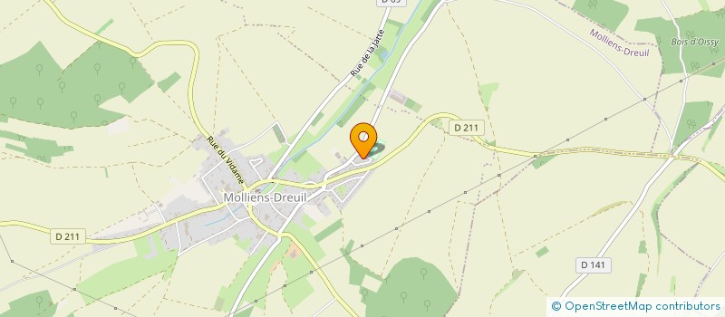 localisation de l'entreprise MONSIEUR CURTIS DUBOIS  MOLLIENS-DREUIL