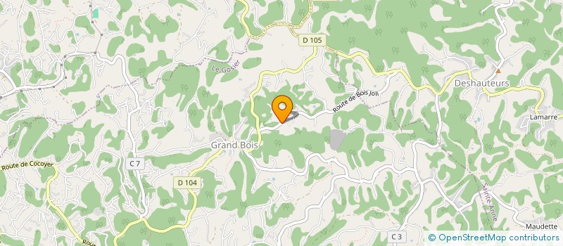 localisation de l'entreprise MONSIEUR CURTISS MOUEZA  LES ABYMES